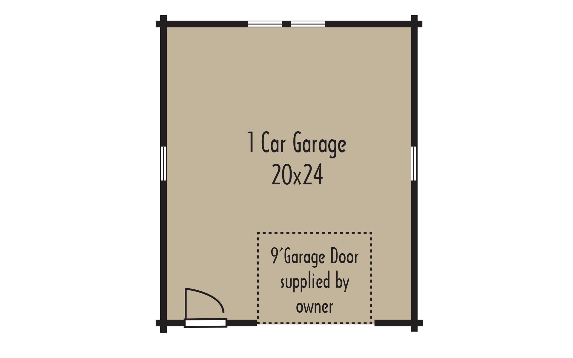 Garages 1 car Garage 1stFloor - Coventry Log Homes