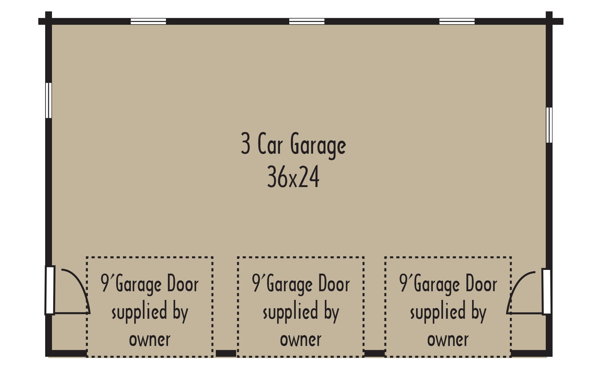 Garages 3 car Garage 1stFloor - Coventry Log Homes