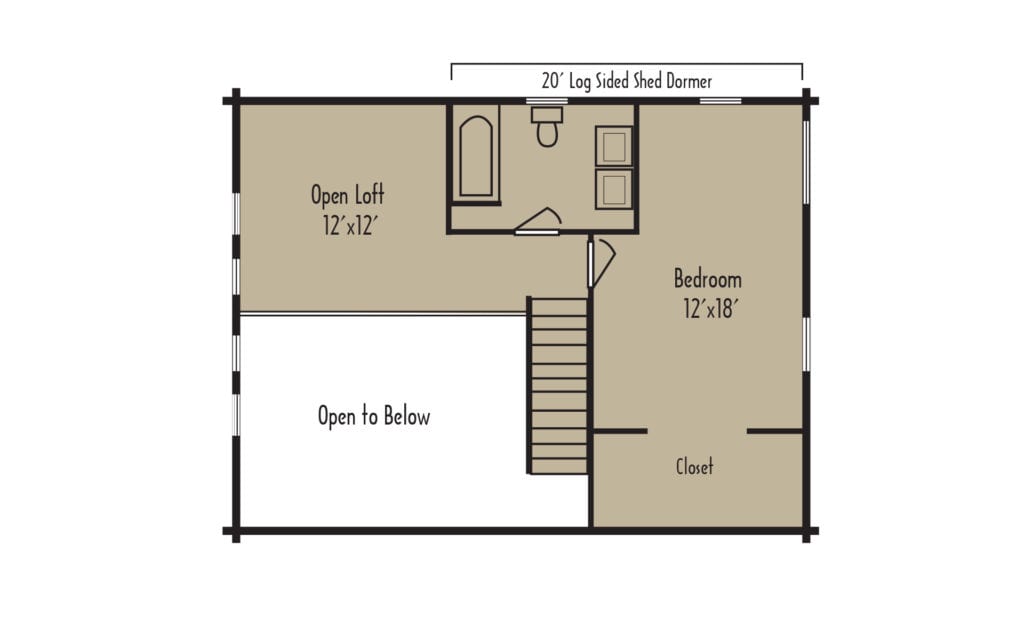 Tradesman Driftwood 2ndFloorH Tradesman Driftwood 2ndFloorH - Coventry Log Homes