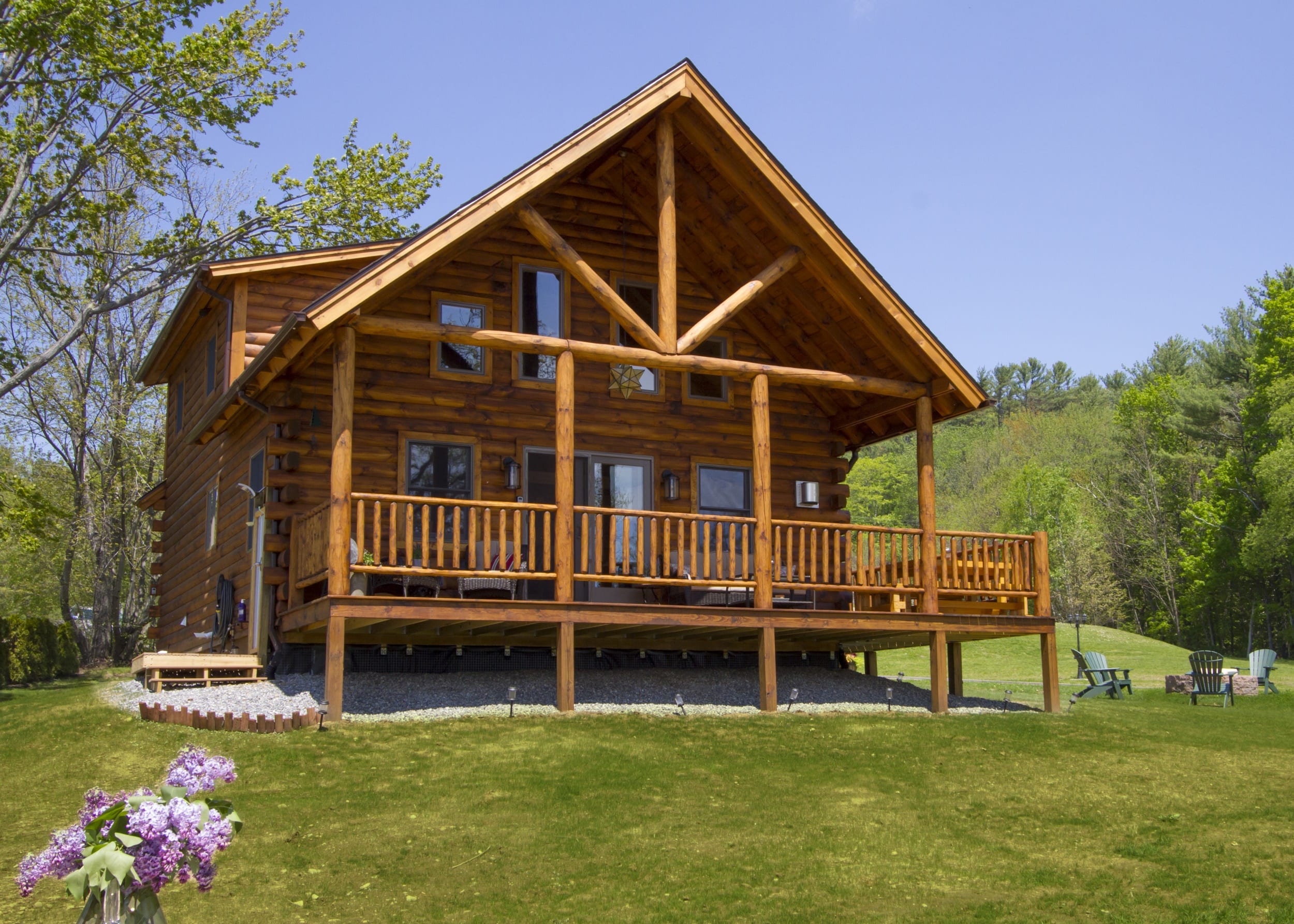 Tradesman Driftwood LilacFront - Coventry Log Homes