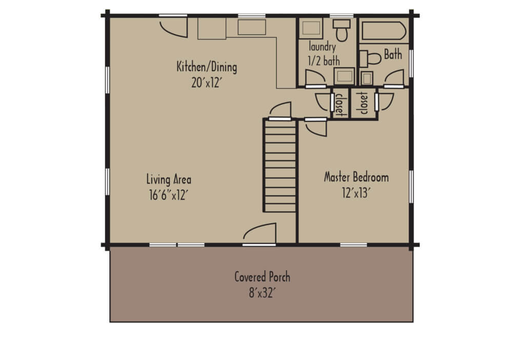 MountainLakes FloorPlan2020a - Coventry Log Homes