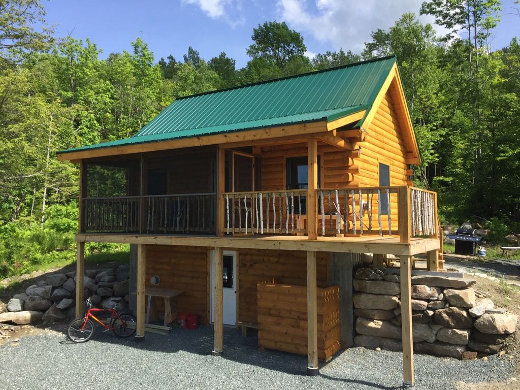 cabin rental cherry pond mountain view - Coventry Log Homes