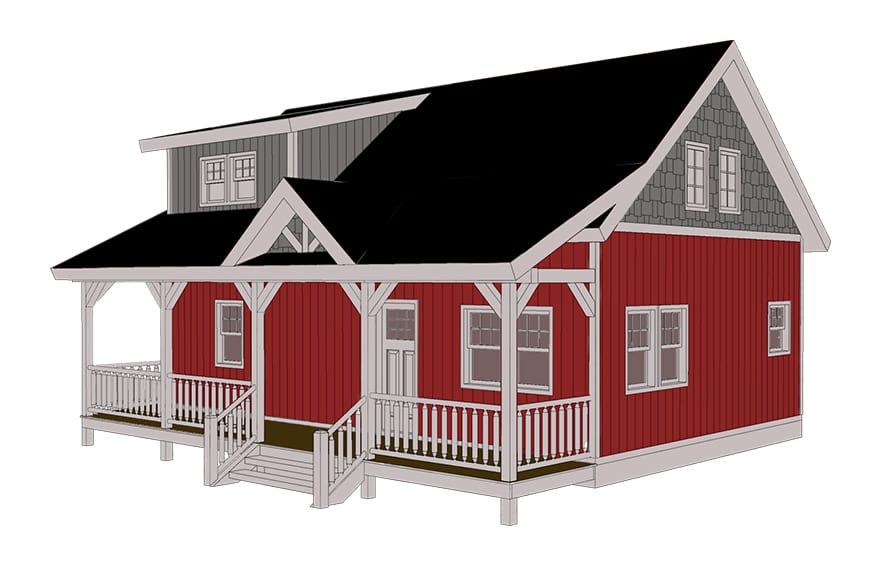 Adirondack style Floor Plan Cover - Coventry Log Homes