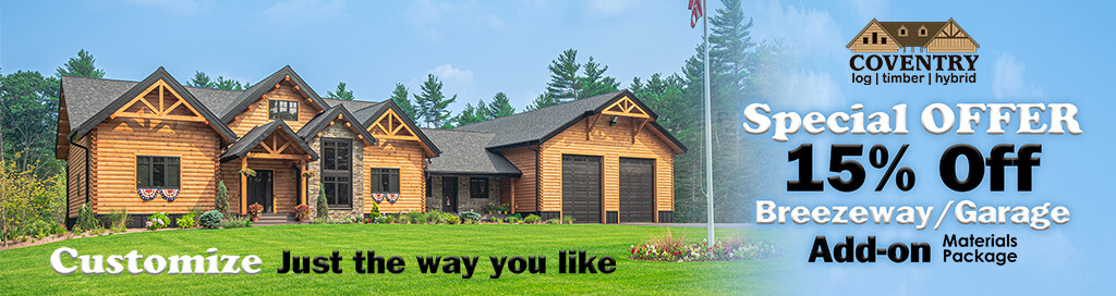 15OFFBreezeway - Coventry Log Homes