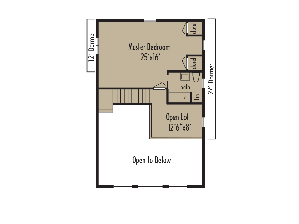 floorplan second floor 1 - Coventry Log Homes