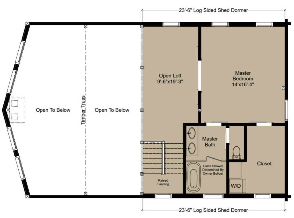 Ridgeview Second Floor - Coventry Log Homes